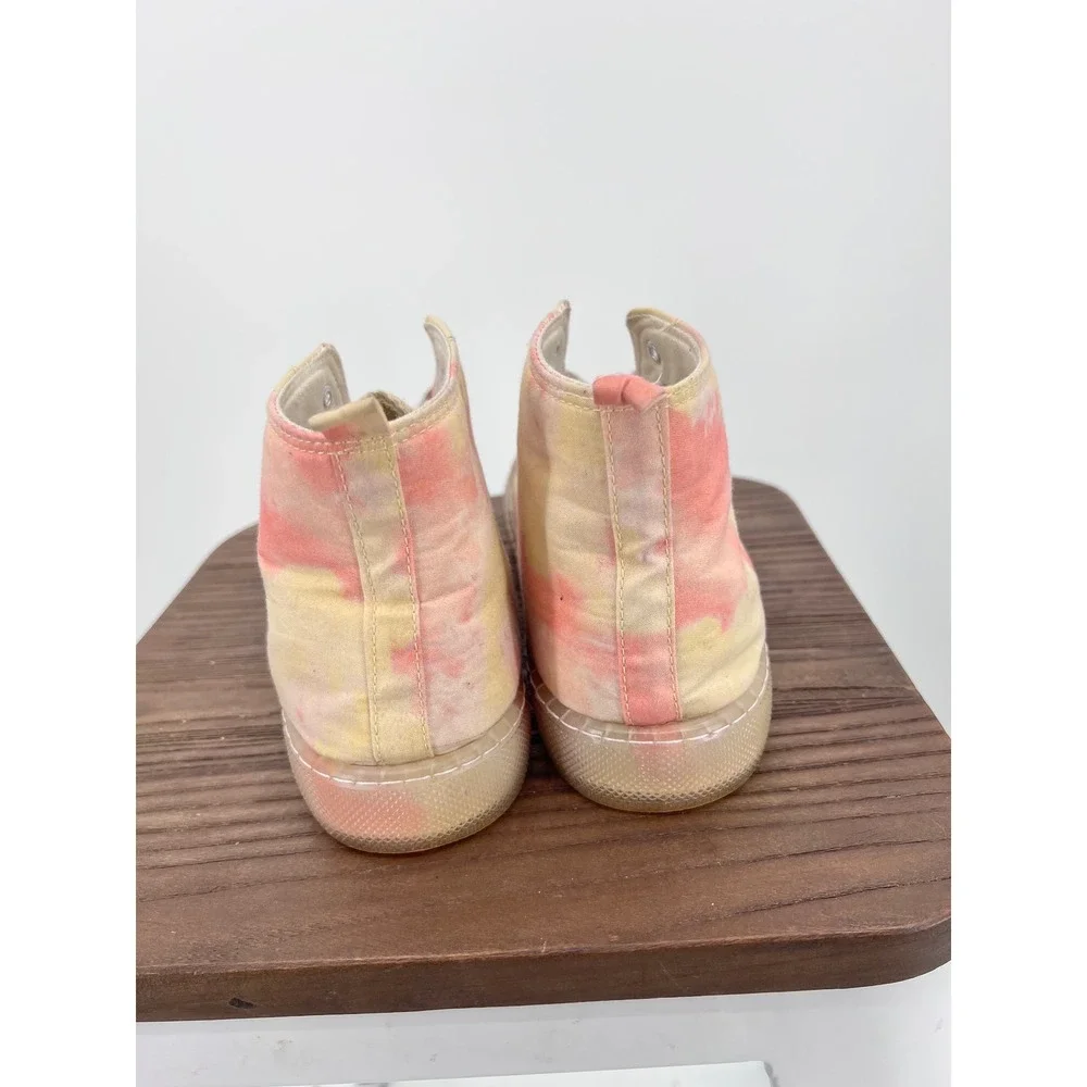 Vintage Havana Rewind Tie Dye Multi Pink Yellow High Top Sneakers Womens 9.5